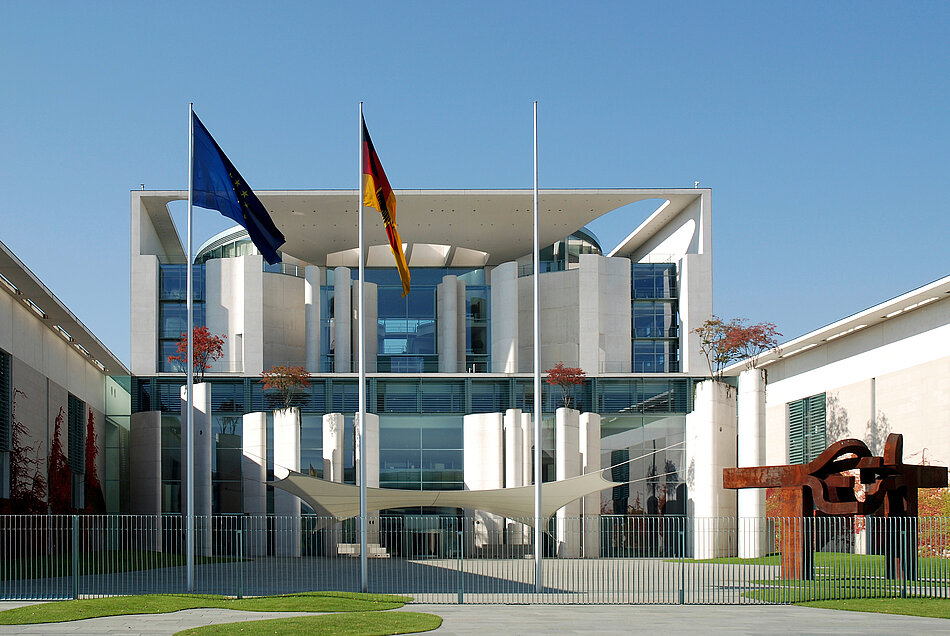 Das Bundeskanzleramt in Berlin