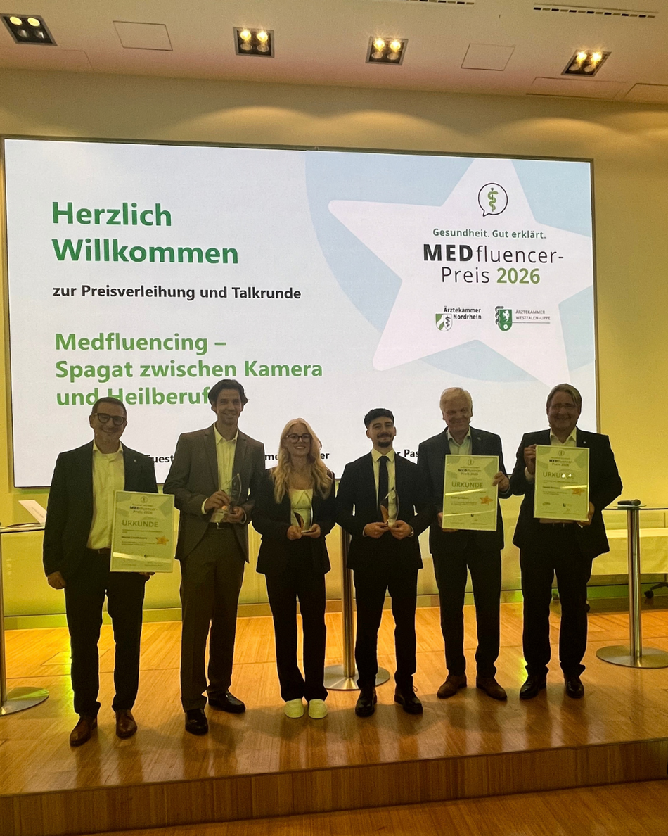 Die Preisträger des Medfluencer-Preises 2026 Die Preisträger des Medfluencer-Preises 2026